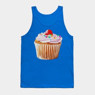 Cherry Cupcake painting (no background) Tank Top
